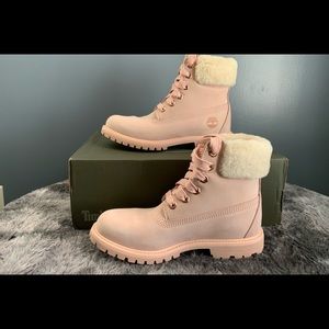 light pink timberlands
